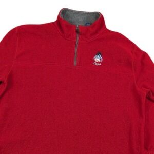 Disney Winnie The Pooh Eeyore Fleece Jacket Womens 3X Red Quarter Zip Cozy